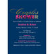Navy Floral Couples Shower Invitations Image 3 of 5